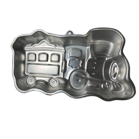 Wilton 1990 Little Train Cake Pan Sweetheart Express 2105-6500 Aluminum Vintage - Picture 3 of 5